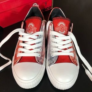 Ohio State Tie Dye Canvas Sneakers! Size 7